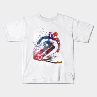 Ski sport art #ski #sport Kids T-Shirt